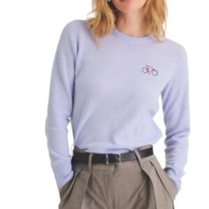 Naadam Embroidered Bicycle Cashmere Sweater